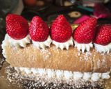 Foto del paso 7 de la receta Brazo Gitano de nata y fresas🍓