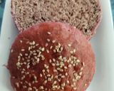 A picture of step 7 of Beetroot buns burger.
