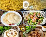 A picture of step 2 of Uttar Pradesh Urad Daal Aur Naye Chawal ki Khichdi Aloo Bharte Aur Hari Chutney (dinner or lunch).