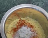 A picture of step 1 of Palak pakore.