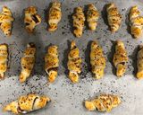 Nutellás házi croissant leveles tésztából recept fázis 4 fotója