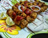 A picture of step 5 of Oven baked Boneless chicken tikka.