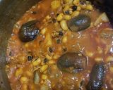 A picture of step 5 of Chawli Vangi Batata Bhaji (Traditional Cow Peas with Brinjal and Potatoes).