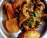 A picture of step 10 of Peppered Ponmo.