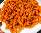 A picture of step 5 of Masala Pasta. /Indian Style Pasta.