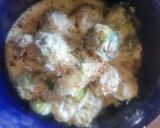 A picture of step 3 of Creamy Garlic Parmesan Brussels Sprouts (low carb).