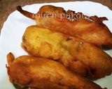 A picture of step 4 of Mirch pakora.