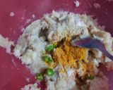 A picture of step 2 of Cheesy Banana Canape with Creamy Minty Chana.