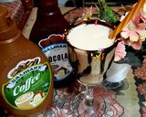 A picture of step 3 of Cappuccino cold coffee.