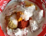 A picture of step 2 of Mutton green qorma.