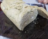A picture of step 9 of Alfredo stuffed Garlic Bread. 😘.