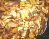 A picture of step 4 of Cabbage souce.