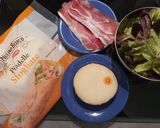Une image de l'étape 1 de Piadina speck et pesto.