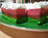 Foto langkah ke 6 dari resep Rainbow cake kukus (takaran sendok).