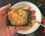 Hình bước làm 2 của món Chả tôm rong biển eatclean