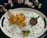 A picture of step 5 of Grilled Garlic Paneer.