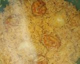 A picture of step 9 of Prawn Pulao.