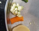 A picture of step 1 of Veg Biryani.