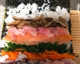 A picture of step 7 of Japanese Big Sushi Roll.