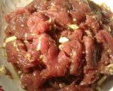 Hình bước làm 1 của món Cơm chiên dưa bò