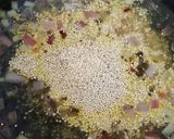 A picture of step 5 of Quinoa upma.