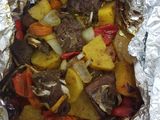 لحم مشوي بالقصدير