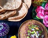 A picture of step 12 of Halwa Poori.