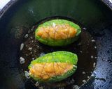 A picture of step 4 of Stuffed Karele or Bitter Gourd with Chicken Qeema in Kashimiri style.