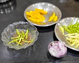A picture of step 3 of Mango Cucumber Salad.