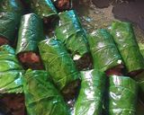 Hình bước làm 4 của món Chả cuốn xương xông lá lốt