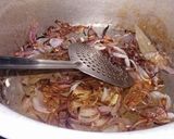 A picture of step 2 of Balochi Lagan Gosht💙💙💙💙.