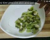 A picture of step 3 of Kiwi Agar agar.