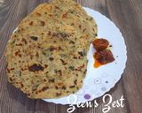 A picture of step 3 of Drumstick Leaves Parathas.