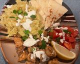 A picture of step 5 of Street cart style chicken bowls.