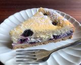 A picture of step 5 of Super Easy Blueberry Baked Cheesecake.