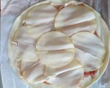 A picture of step 2 of Parma ham and smoked cheese roll up pie.