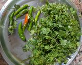 तीखी हरी चटनी (Tikhi Hari Chatni Recipe in hindi) रेसिपी चरण 1 फोटो