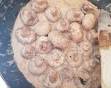 A picture of step 7 of My Garlic Buttered Mustard Mushrooms in a creamy sauce 😀.