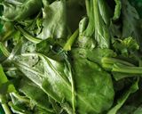 A picture of step 1 of Palak Paneer.