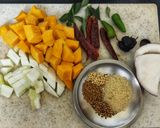 A picture of step 1 of Kerala Pulinkari.
