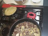 Lomo strogonoff con arroz
