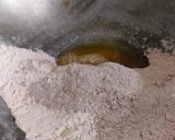 A picture of step 2 of Ragi sukhdi.