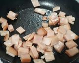 Foto del paso 1 de la receta: Papa con queso crema y jamón