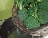 A picture of step 2 of Steamed Broccoli Salad.