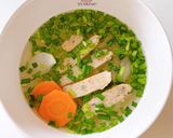 Hình bước làm 3 của món Bánh canh hẹ chả cá