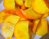 A picture of step 1 of Persimmon’s salad.