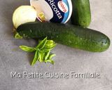 Une image de l'étape 1 de Gaspacho courgettes / basilic/ ricotta.