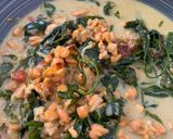 Foto langkah ke 5 dari resep Sayur Tangkil Tempe Santan.