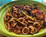 Foto langkah ke 4 dari resep Cumi tempe rica-rica.