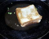 A picture of step 3 of Rainbow grilled sandwich.